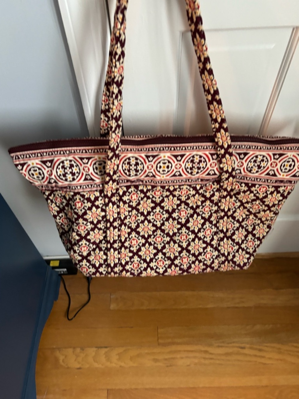 Vera Bradley Brown Medallion Quilted Large Tote